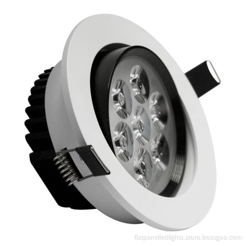 630lm 7w Bridgelux Chip Recessed Led Downlight Warmwhite For Hotel